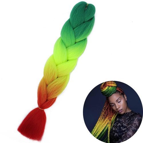 Extensions De Tresses Synthétiques Jumbo De 61 Cm, Fibres Résistantes À La Chaleur, En Vrac, Pour Femmes Noires