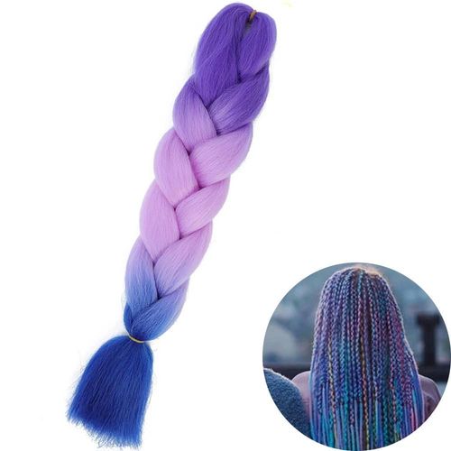 Extensions De Tresses Synthétiques Jumbo De 61 Cm, Fibres Résistantes À La Chaleur, En Vrac, Pour Femmes Noires