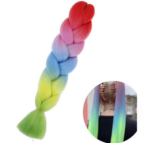 Extensions De Tresses Synthétiques Jumbo De 61 Cm, Fibres Résistantes À La Chaleur, En Vrac, Pour Femmes Noires