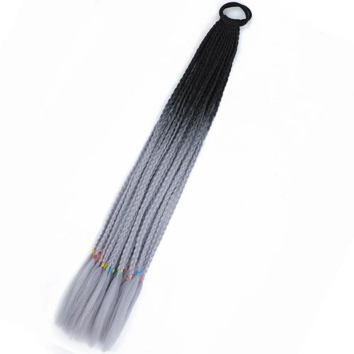 Perruque Synthétique Tressée Colorée Pour Queue De Cheval, Accessoire De Coiffure Pour Enfants Et Bébés