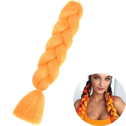 Extensions De Tresses Synthétiques Jumbo De 61 Cm, Fibres Résistantes À La Chaleur, En Vrac, Pour Femmes Noires