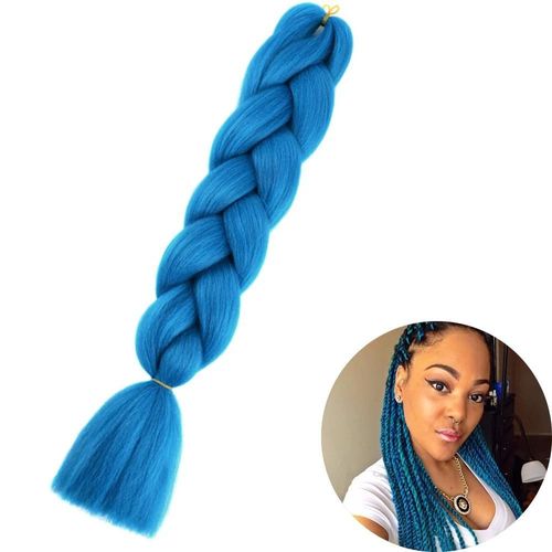 Extensions De Tresses Synthétiques Jumbo De 61 Cm, Fibres Résistantes À La Chaleur, En Vrac, Pour Femmes Noires