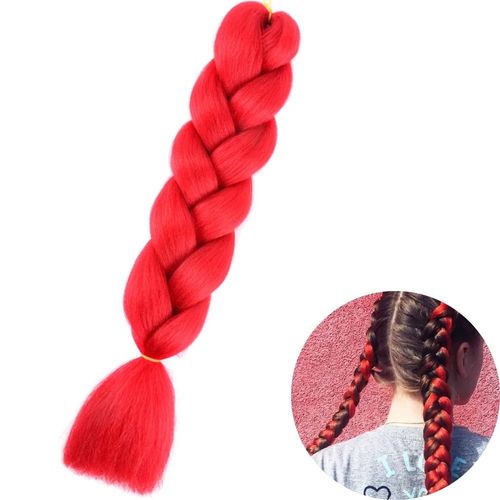 Extensions De Tresses Synthétiques Jumbo De 61 Cm, Fibres Résistantes À La Chaleur, En Vrac, Pour Femmes Noires