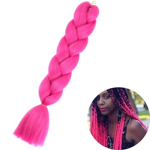 Extensions De Tresses Synthétiques Jumbo De 61 Cm, Fibres Résistantes À La Chaleur, En Vrac, Pour Femmes Noires