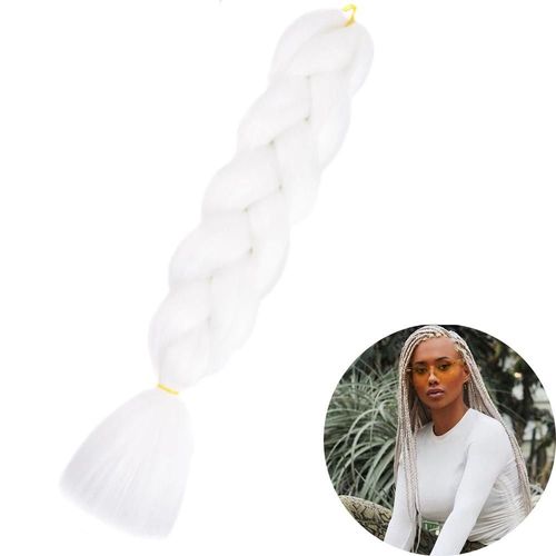Extensions De Tresses Synthétiques Jumbo De 61 Cm, Fibres Résistantes À La Chaleur, En Vrac, Pour Femmes Noires