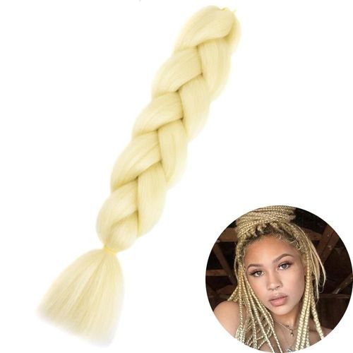 Extensions De Tresses Synthétiques Jumbo De 61 Cm, Fibres Résistantes À La Chaleur, En Vrac, Pour Femmes Noires