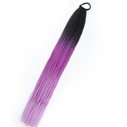 Perruque Synthétique Tressée Colorée Pour Queue De Cheval, Accessoire De Coiffure Pour Enfants Et Bébés