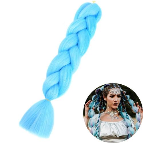 Extensions De Tresses Synthétiques Jumbo De 61 Cm, Fibres Résistantes À La Chaleur, En Vrac, Pour Femmes Noires