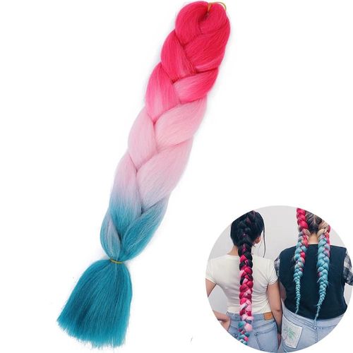 Extensions De Tresses Synthétiques Jumbo De 61 Cm, Fibres Résistantes À La Chaleur, En Vrac, Pour Femmes Noires