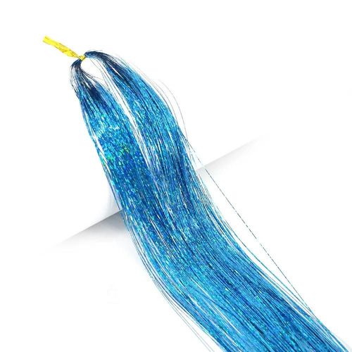 Kit De Guirlandes Avec Outils Pour Cheveux De Fée, Guirlandes Résistantes À La Chaleur, Scintillantes Et Brillantes, Extensions De Cheveux Colorées
