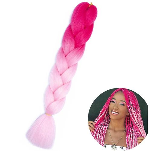 Extensions De Tresses Synthétiques Jumbo De 61 Cm, Fibres Résistantes À La Chaleur, En Vrac, Pour Femmes Noires
