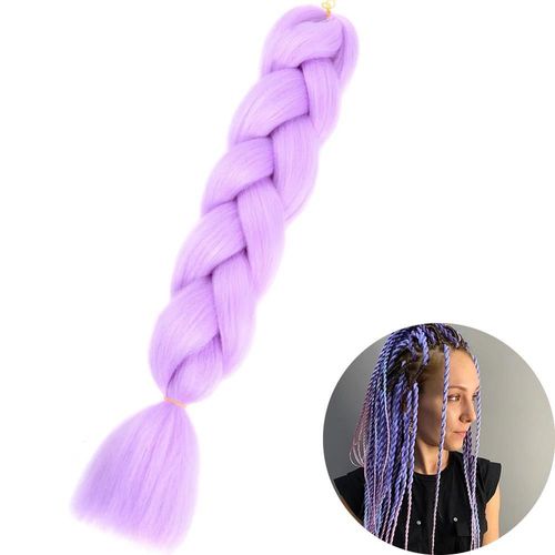 Extensions De Tresses Synthétiques Jumbo De 61 Cm, Fibres Résistantes À La Chaleur, En Vrac, Pour Femmes Noires