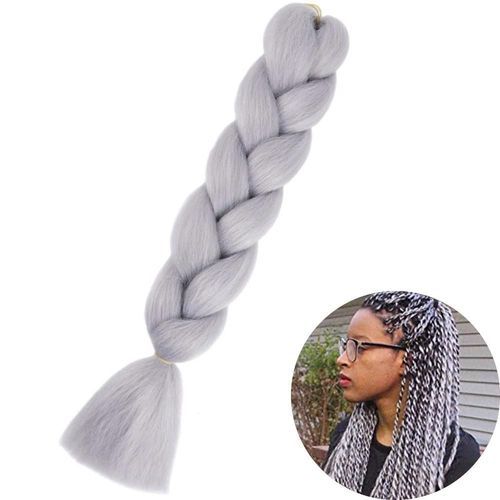 Extensions De Tresses Synthétiques Jumbo De 61 Cm, Fibres Résistantes À La Chaleur, En Vrac, Pour Femmes Noires