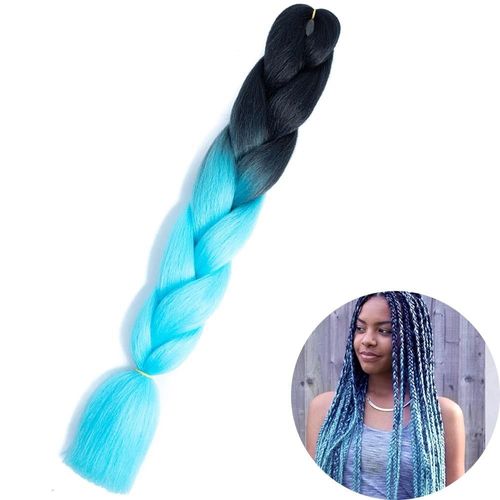 Extensions De Tresses Synthétiques Jumbo De 61 Cm, Fibres Résistantes À La Chaleur, En Vrac, Pour Femmes Noires