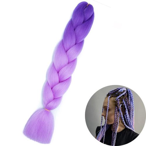 Extensions De Tresses Synthétiques Jumbo De 61 Cm, Fibres Résistantes À La Chaleur, En Vrac, Pour Femmes Noires