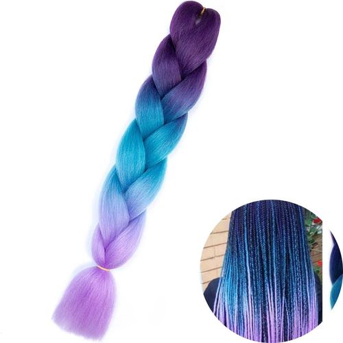 Extensions De Tresses Synthétiques Jumbo De 61 Cm, Fibres Résistantes À La Chaleur, En Vrac, Pour Femmes Noires