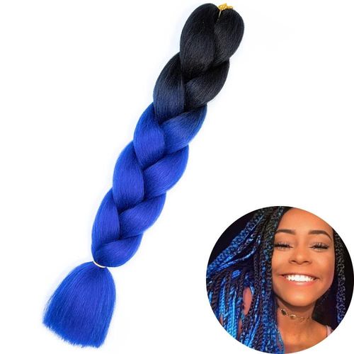 Extensions De Tresses Synthétiques Jumbo De 61 Cm, Fibres Résistantes À La Chaleur, En Vrac, Pour Femmes Noires