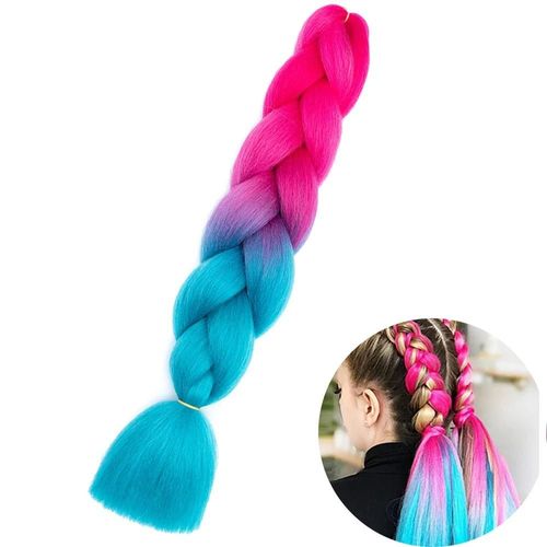 Extensions De Tresses Synthétiques Jumbo De 61 Cm, Fibres Résistantes À La Chaleur, En Vrac, Pour Femmes Noires