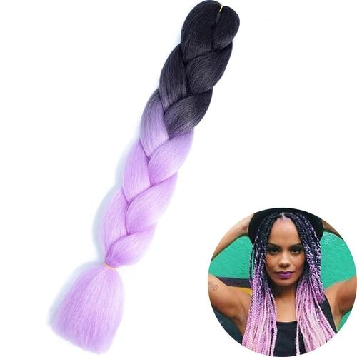 Extensions De Tresses Synthétiques Jumbo De 61 Cm, Fibres Résistantes À La Chaleur, En Vrac, Pour Femmes Noires