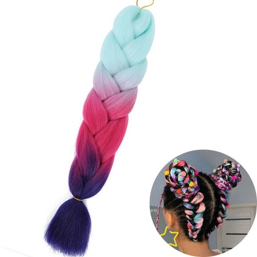 Extensions De Tresses Synthétiques Jumbo De 61 Cm, Fibres Résistantes À La Chaleur, En Vrac, Pour Femmes Noires