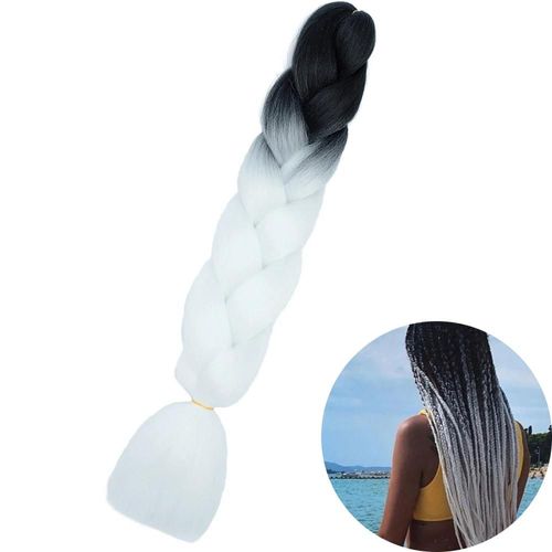 Extensions De Tresses Synthétiques Jumbo De 61 Cm, Fibres Résistantes À La Chaleur, En Vrac, Pour Femmes Noires