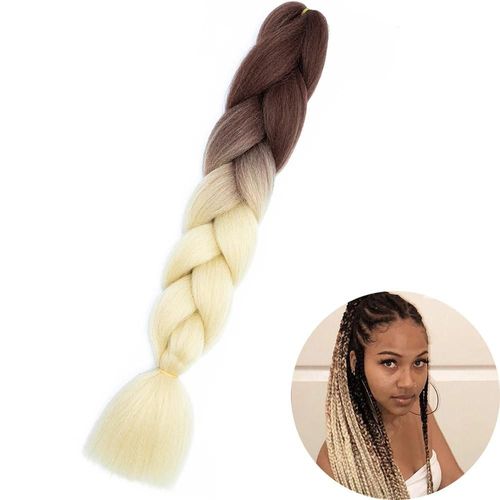 Extensions De Tresses Synthétiques Jumbo De 61 Cm, Fibres Résistantes À La Chaleur, En Vrac, Pour Femmes Noires