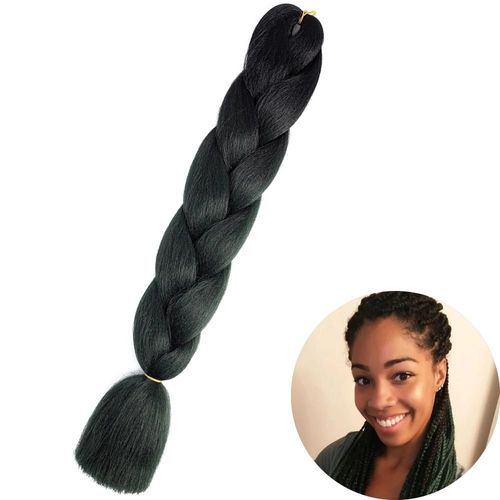 Extensions De Tresses Synthétiques Jumbo De 61 Cm, Fibres Résistantes À La Chaleur, En Vrac, Pour Femmes Noires