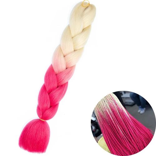 Extensions De Tresses Synthétiques Jumbo De 61 Cm, Fibres Résistantes À La Chaleur, En Vrac, Pour Femmes Noires
