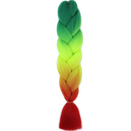 Extensions De Tresses Jumbo Box De 24 Pouces, Tresses Synthétiques À Faire Soi-Même Pour Enfants, Rose, Violet, Jaune, Gris
