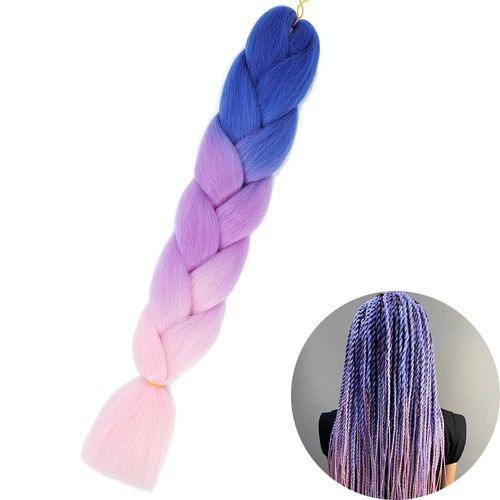 Extensions De Tresses Synthétiques Jumbo De 61 Cm, Fibres Résistantes À La Chaleur, En Vrac, Pour Femmes Noires