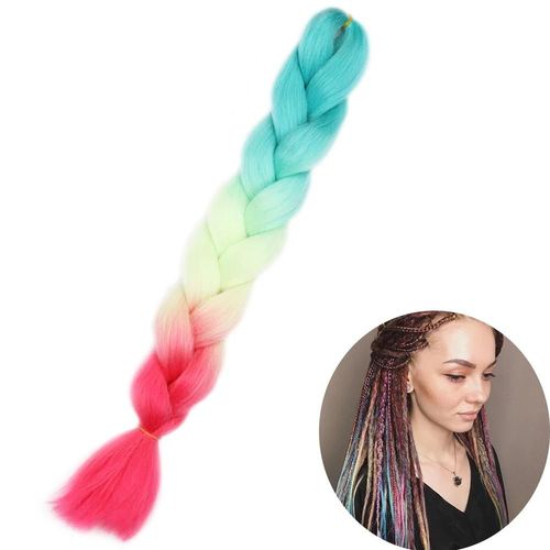Extensions De Tresses Synthétiques Jumbo De 61 Cm, Fibres Résistantes À La Chaleur, En Vrac, Pour Femmes Noires