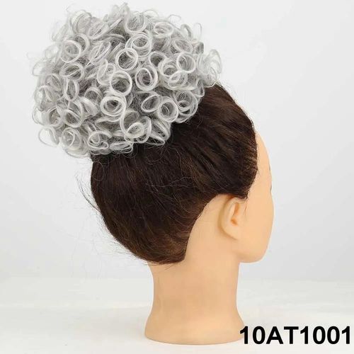 Extensions De Cheveux Bouclés, Chignons Bouclés, Cordon Élastique, Queue De Cheval Synthétique Courte Pour Femmes