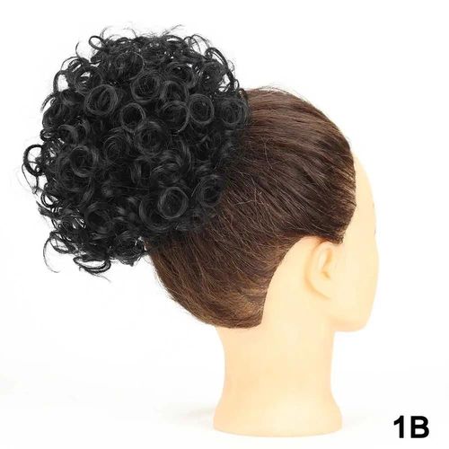 Extensions De Cheveux Bouclés, Chignons Bouclés, Cordon Élastique, Queue De Cheval Synthétique Courte Pour Femmes
