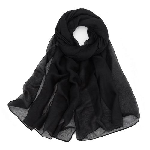 Écharpes En Coton Pour Femmes, Légères, Douces Et Tendance, Couleur Unie, Châle