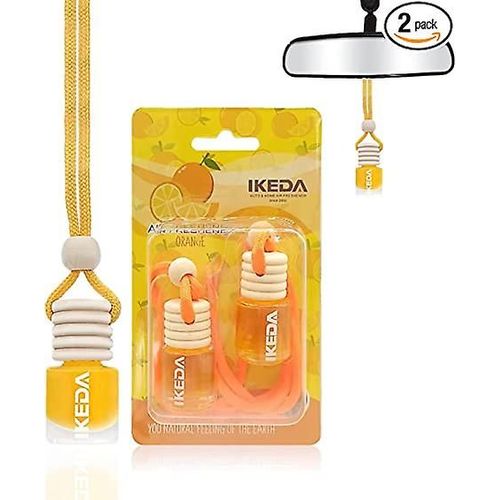 Désodorisant Pour Voiture - Diffuseur De Suspension Pour Voiture En Forme D'arbre À Parfum - Parfum D'orange - Parfum De Voiture Contre Les Odeurs - Désodorisant D'intérieur