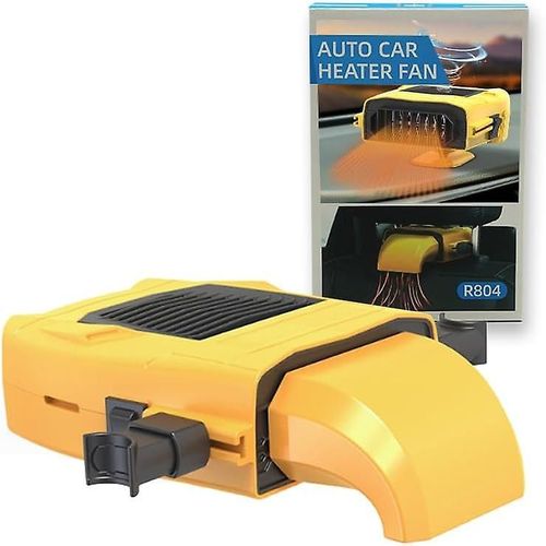 Chauffage De Voiture 12 V 150 W | Chauffage Rapide En 10 S | Mode Base/Siège | Dégivreur De Pare-Brise Portable | Rotation À 360° | Prise Allume-Cigare