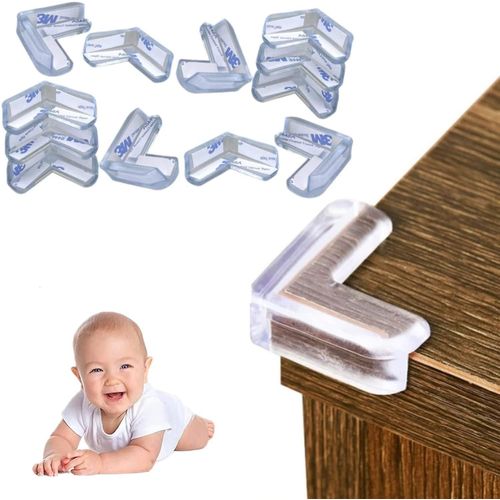 Lot De 10 Protections D'angle Transparentes Pour Enfants, Kit De Sécurité Pour La Maison, Protections D'angle Souples Pour Coins Mobiles Contre Les Coups De Pied De Bébé