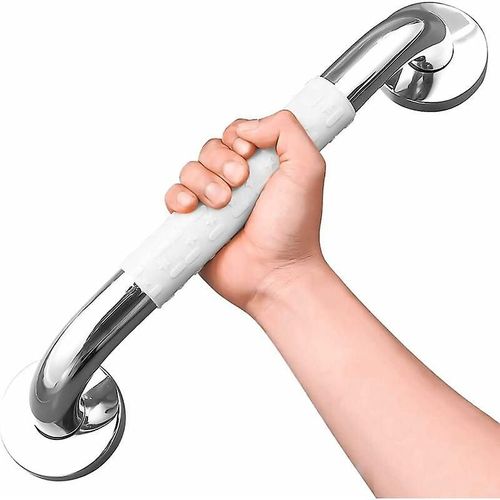 Poignée de sécurité blanche pour baignoire, antidérapante, avec éclairage fluorescent, barre d'appui murale en acier inoxydable, pour salle de bain, toilettes, pour enfants et personnes âgées