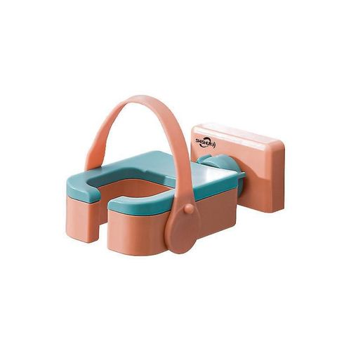 Support mural pour sèche-cheveux, rotatif, pour accessoires de salle de bain, avec sangle de fixation en silicone, pour ranger le sèche-cheveux.