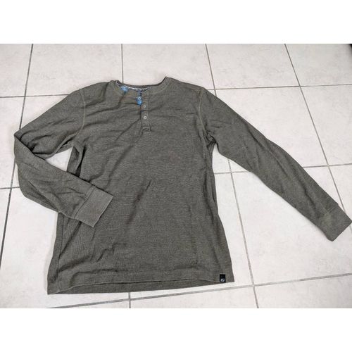 Pull Fin Gris-Kaki L