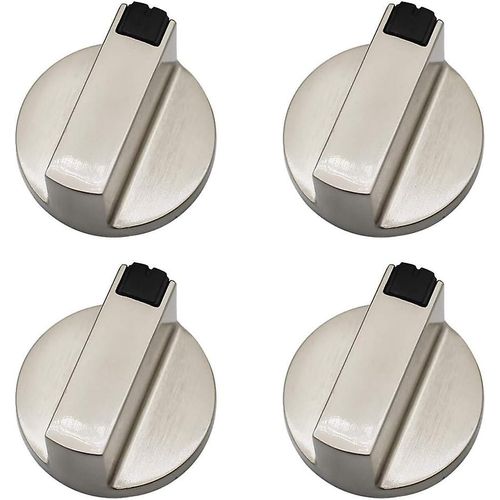 Bouton de commande pour cuisinière à gaz - Lot de 4 boutons de commande en métal de 6 mm pour four et cuisinière