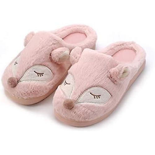 Chaussons pour femmes, chaussons pour la maison, chaussons pour femmes, chaussons doux en peluche à mémoire de forme, chaussons chauds pour animaux, chaussures de maison, pointures 36-37