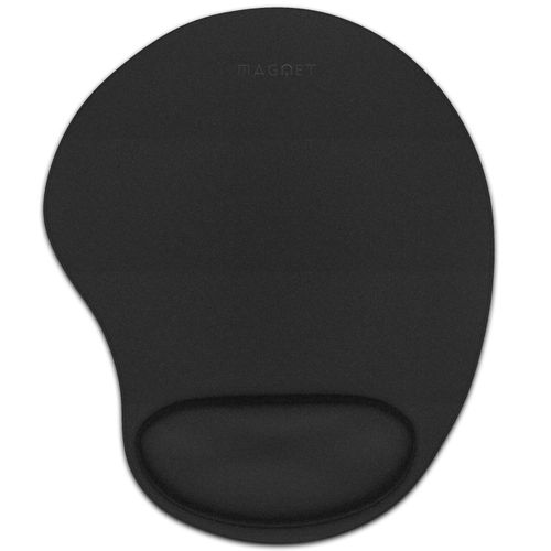 Magnet Tapis de Souris Noir Intense, Mousse EVA - Touché Doux - Confort avec Repose-Poignet Ergonomique - Améliore la Précision - Professionnel
