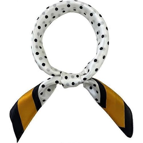 Foulard Imitation Soie Pour Cheveux - Foulard Carré Pour Femme - Foulard Léger