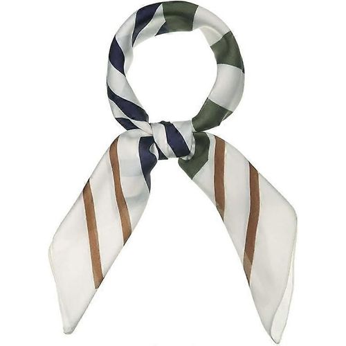 Foulard Carré À Rayures De 70 Cm Pour Femme