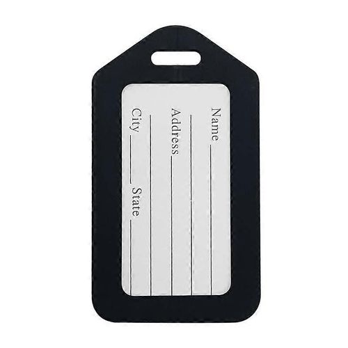 Étiquettes à bagages (noires, lot de 12), étiquettes à bagages, étiquettes de valise en vrac