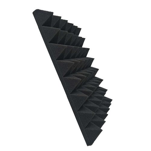 30*40*2.5 cm Panneau Acoustiques 12 pièces, Noir Mousse Acoustique Haute Densité Mousse Anti Bruit pour Studio Musique, Studios d'enregistrement, maison