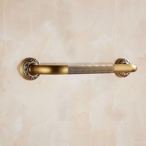 Barre d'appui de salle de bain pour personnes handicapées, barre d'appui de sécurité multifonction pour toilettes, 34 cm, cuivre, laiton