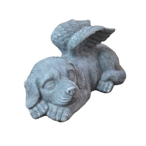 Statue commémorative en résine représentant un ange endormi