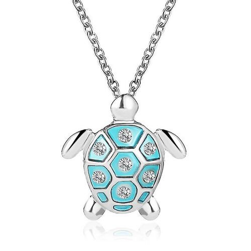 Collier Tortue Avec Pendentif Tortue, Joli Collier Animal De L'océan Pour Femme